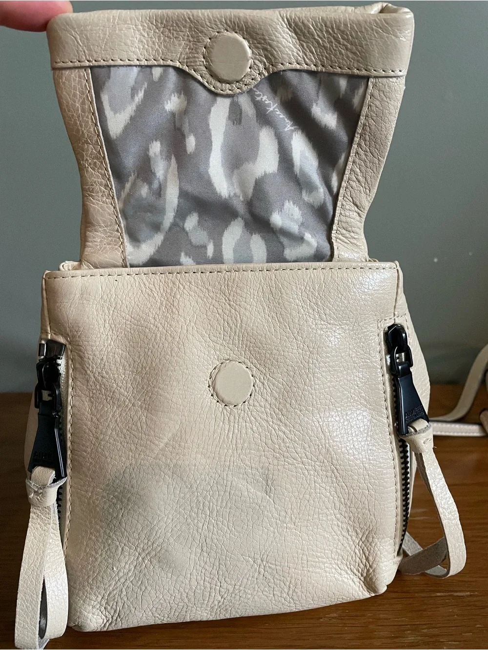 Aimee Kestenberg Leather Bali Mini Backpack Sandy Tassel Zipper Everyday NWT